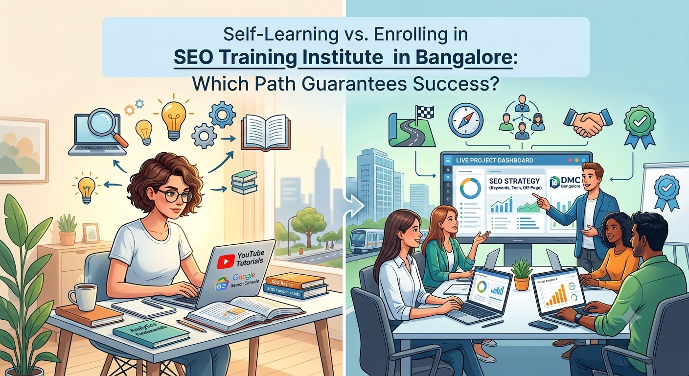 Self-Learning vs. Enrolling in an SEO Training Institute in Bangalore: Which Path Guarantees Success?