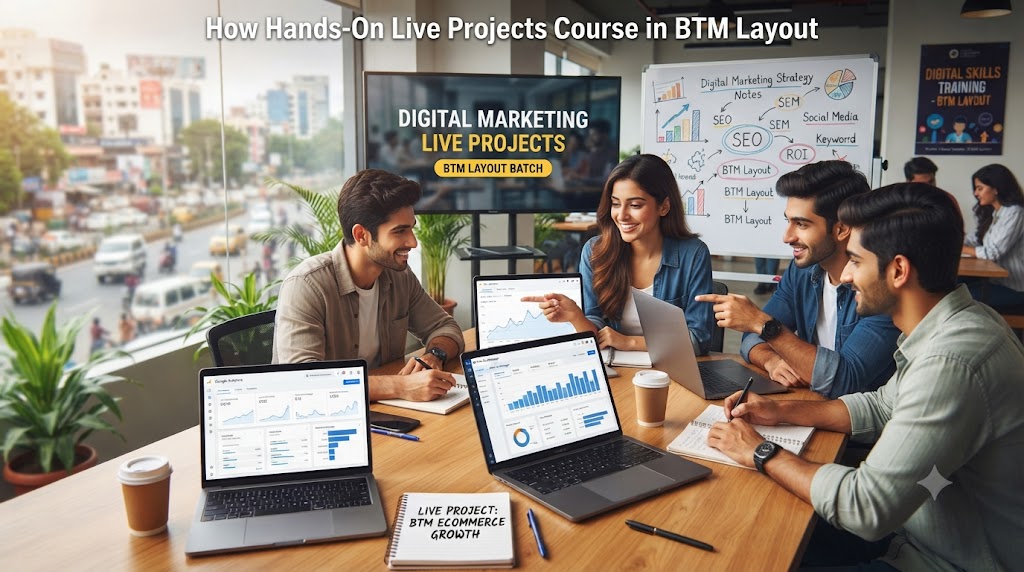 How Hands-On Live Projects Elevate Your Digital Marketing Training Course in BTM Layout